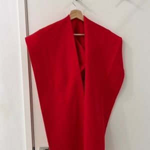 Free people all for you hooded scarf spacey cherry